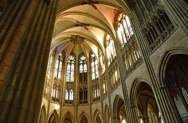 Evreux France January 2017 Gothic Notre Dame Cathedral — Stock Photo, Image