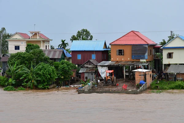 Reino Camboya Agosto 2018 Crucero Por Río Mekong Cerca Phnom — Foto de Stock