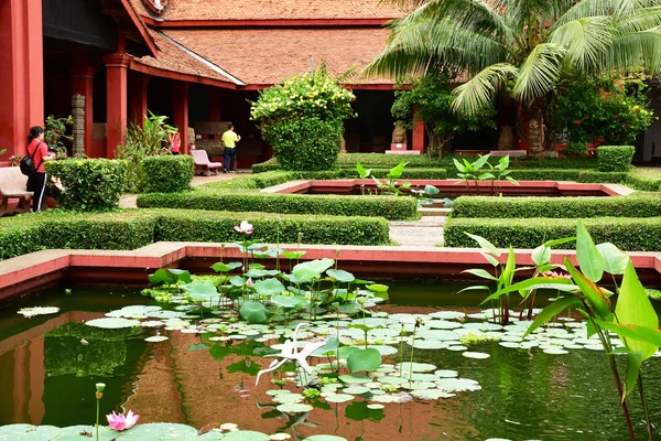 Phnom Penh Reino Camboja Agosto 2018 Museu Nacional Camboja Coleção — Fotografia de Stock