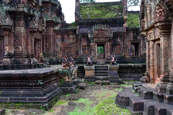 Siem Reap Reino Camboya Agosto 2018 Templo Banteay Srei — Foto de Stock