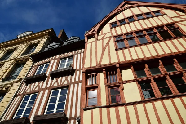 Rouen Frankrike September 2018 Hus Den Historiska Staden — Stockfoto