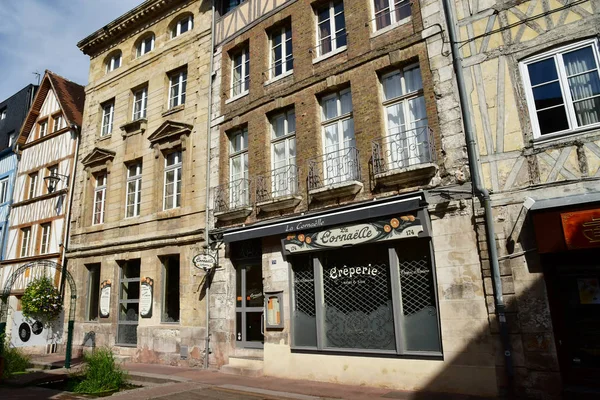 Rouen Frankrike September 2018 Hus Den Historiske Byen – stockfoto