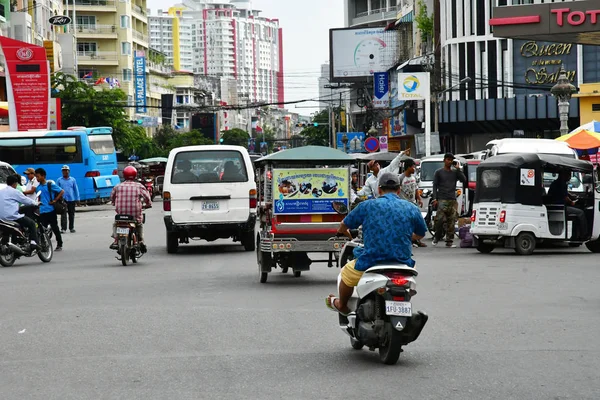 Phnom Penh Reino Camboja Agosto 2018 Pitoresco Centro Cidade — Fotografia de Stock