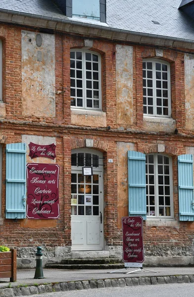 Saint Wandrille Rancon Frankreich Juni 2016 Das Dorfzentrum — Stockfoto