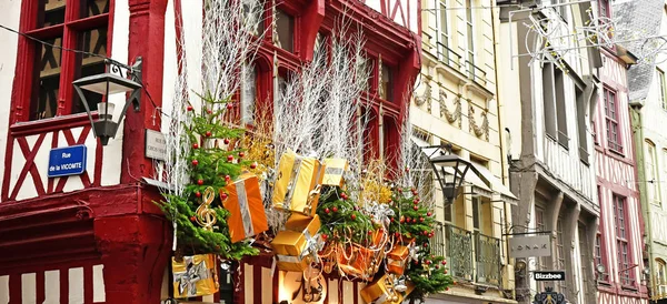 Rouen Francie Listopad 2016 Gros Horloge Ulice Centru Historického Města — Stock fotografie
