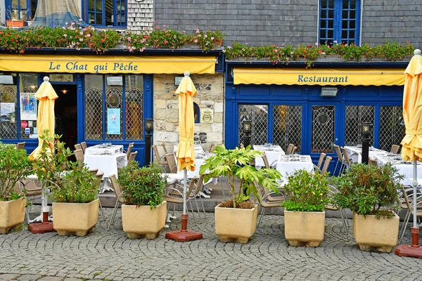 Honfleur Francja Sierpień 2016 Restauracja — Zdjęcie stockowe