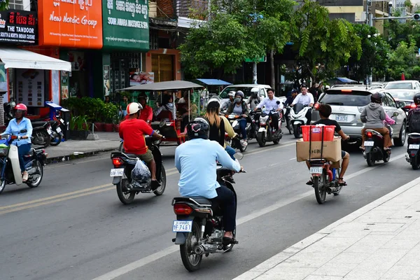 Phnom Penh Reino Camboja Agosto 2018 Pitoresco Centro Cidade — Fotografia de Stock