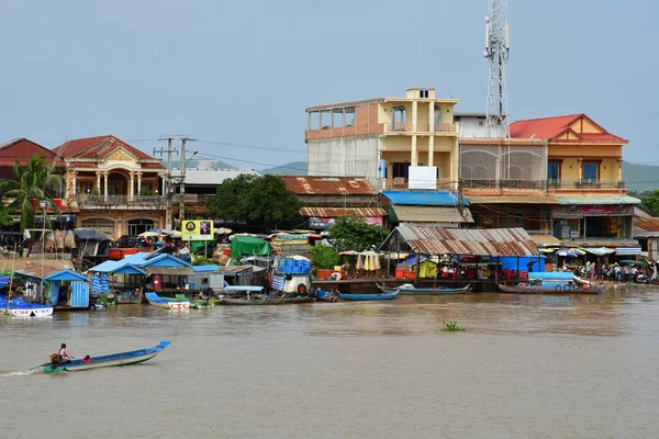 Kampong Chhnang Reino Camboya Agosto 2018 Pintoresco Pueblo — Foto de Stock