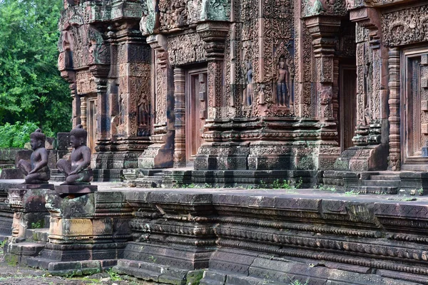 Siem Reap Kambodžské Království Srpen 2018 Chrám Banteay Srei — Stock fotografie