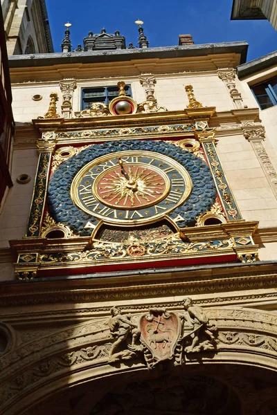 Rouen Francja 2018 Września Gros Horloge Renesansowy Pomnik Który Jest — Zdjęcie stockowe