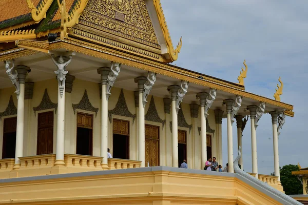 Phnom Penh Royaume Cambodge Août 2018 Salle Trône Palais Royal — Photo