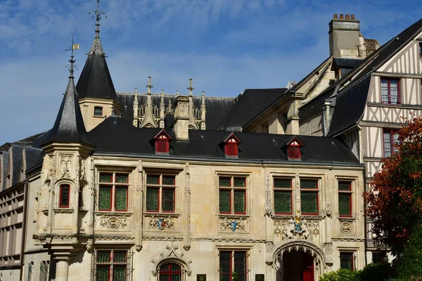 Rouen Francja 2018 Września Hotel Bourgtheroulde Luksusowy Hotel Starym Domu — Zdjęcie stockowe