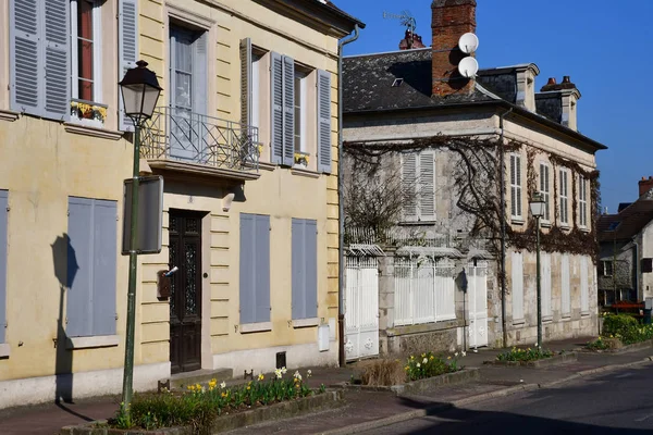 Magny Vexin França Abril 2017 Pitoresco Centro Histórico Cidade — Fotografia de Stock