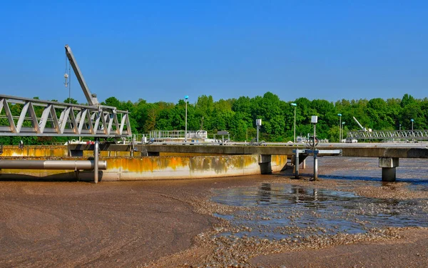 Les Mureaux France September 2017 Domestic Wastewater Treatment — Stock Photo, Image