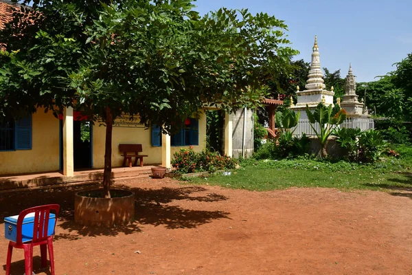 Koh Chen Reino Camboja Agosto 2018 Escola Primária — Fotografia de Stock