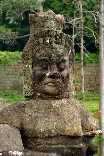 Siem Reap Kambodja Augusti 2018 Angkor Thom Templet — Stockfoto