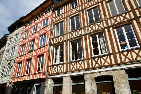 Rouen Frankrijk September 2018 Huis Historische Stad — Stockfoto