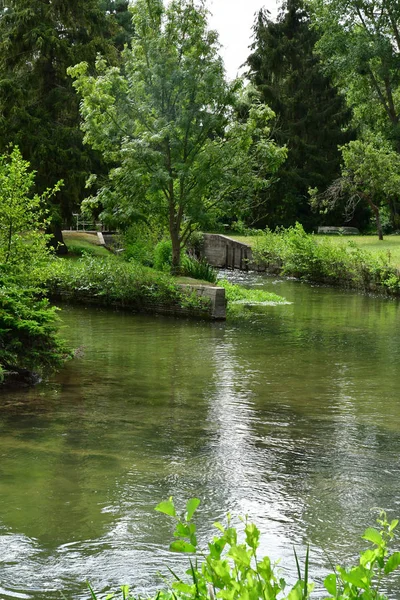 Autheuil Authouillet Francia Agosto 2018 Río Eure — Foto de Stock