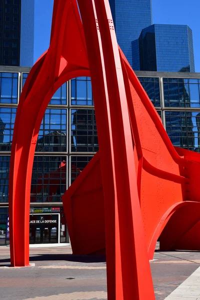 Paris Defense France May 2017 Red Spider Alexander Calder Defense — Stock Photo, Image