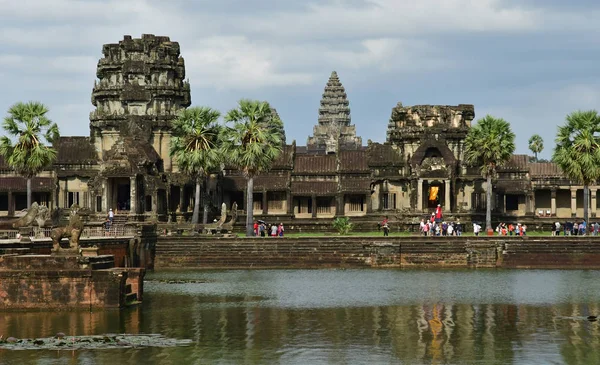 Siem Reap Regatul Cambodgiei August 2018 Templul Angkor Wat — Fotografie, imagine de stoc