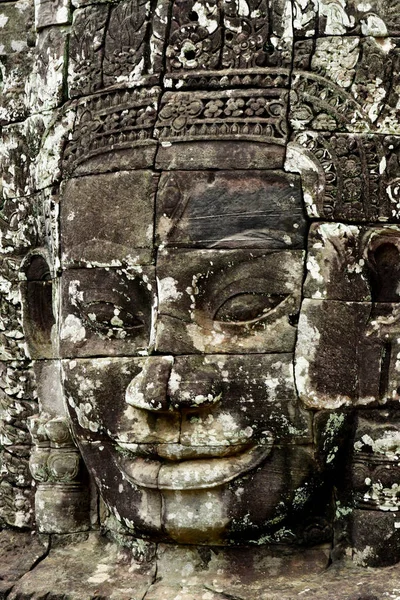 Siem Reap Królestwo Kambodży Sierpień 2018 Świątyni Angkor Bayon — Zdjęcie stockowe