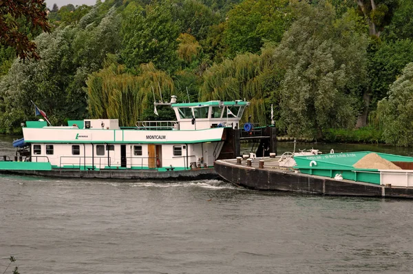 Les Mureaux France Sseptember 2017 Seine Riverside — стоковое фото