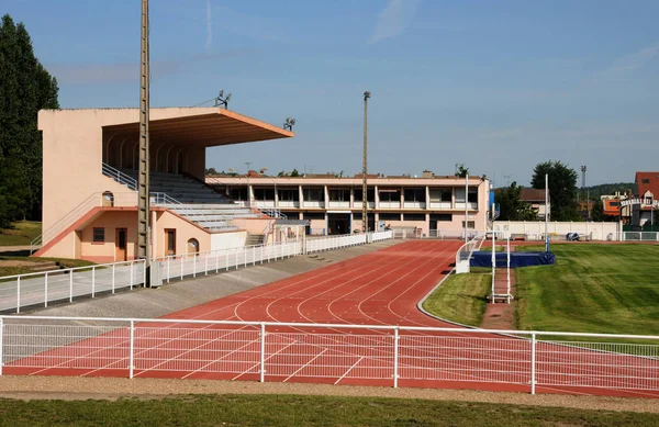 Les Mureaux Francie Září 2017 Stadion — Stock fotografie