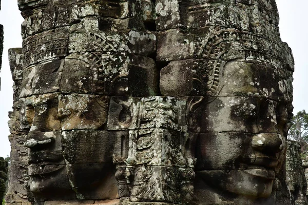 Siem Reap Reino Camboya Agosto 2018 Templo Angkor Bayon —  Fotos de Stock