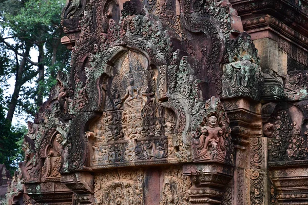 Siem Reap Kambodžské Království Srpen 2018 Chrám Banteay Srei — Stock fotografie