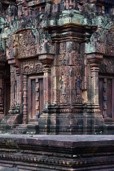 Siem Reap Kambodžské Království Srpen 2018 Chrám Banteay Srei — Stock fotografie