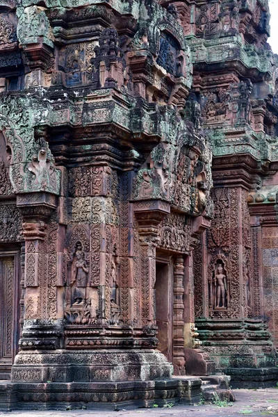 Siem Reap Kambodžské Království Srpen 2018 Chrám Banteay Srei — Stock fotografie