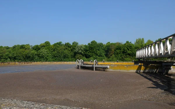 Les Mureaux France September 2017 Domestic Wastewater Treatment — Stock Photo, Image