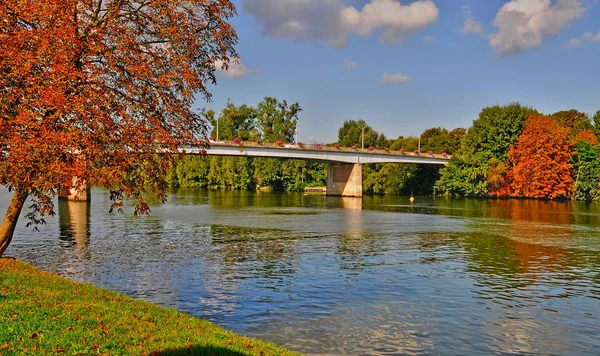 Les Mureaux France Septembre 2017 Bord Seine — Photo