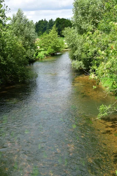 Autheuil Authouillet Francia Agosto 2018 Río Eure — Foto de Stock