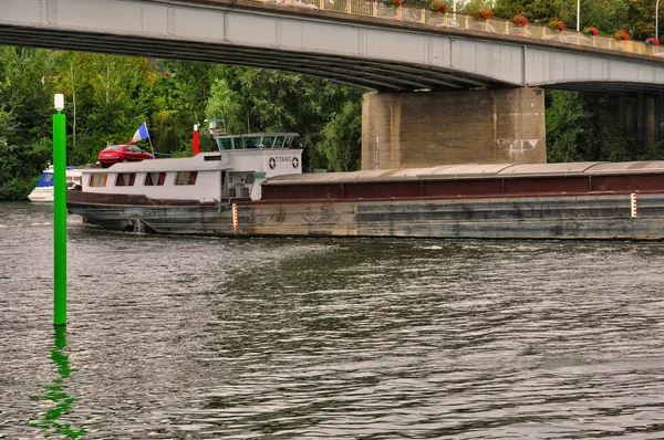 Les Mureaux France September 2017 Die Seine — Stockfoto