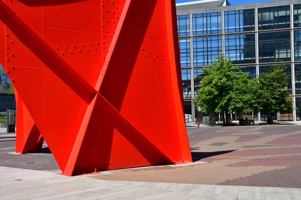 Paris Défense Francie Květen 2017 Okres Red Spider Alexander Calder — Stock fotografie