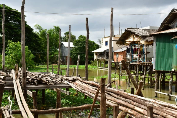 Kampong Tralach Reino Camboya Agosto 2018 Pintoresco Pueblo — Foto de Stock