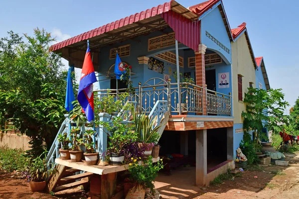 Koh Chen Kingdom Cambodia August 2018 Picturesque Village — Stock Photo, Image