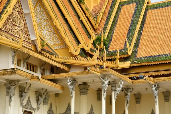 Phnom Penh Kingdom Cambodia August 2018 Throne Hall Royal Palace — Stock Photo, Image