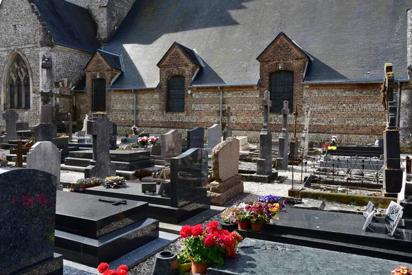 Ecrainville Frankrike Maj 2017 Saint Denis Kyrkan — Stockfoto