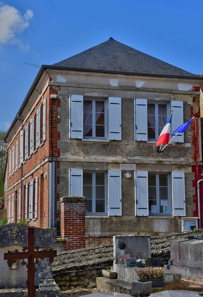 Berthenonville France April 2017 City Hall — Stock Photo, Image