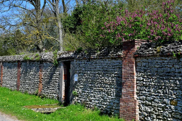 Guerny França Abril 2017 Pitoresca Aldeia Primavera — Fotografia de Stock