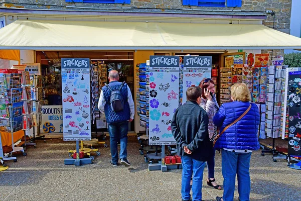 Piriac Sur Mer France April 2017 Ein Postkartenladen — Stockfoto