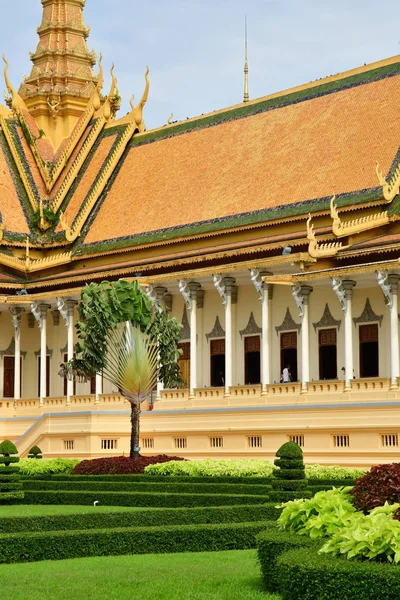 Phnom Penh Royaume Cambodge Août 2018 Salle Trône Palais Royal — Photo