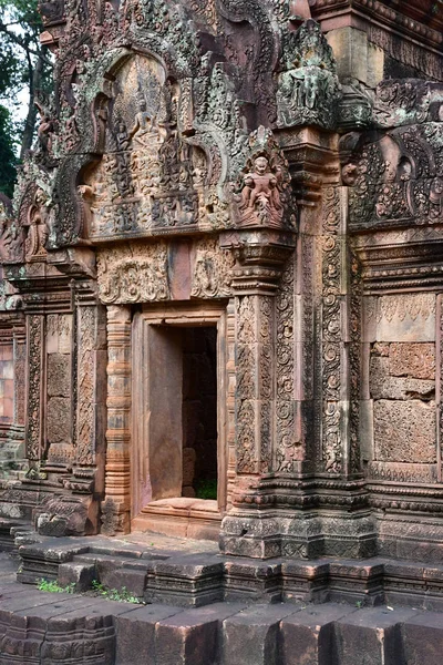 Siem Reap Kambodja Augusti 2018 Templet Banteay Srei — Stockfoto