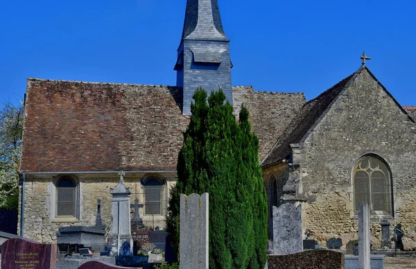 Guerny Francia Abril 2017 Iglesia Notre Dame —  Fotos de Stock