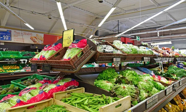 Paris Francja 2018 Lipca Warzyw Supermarkecie — Zdjęcie stockowe