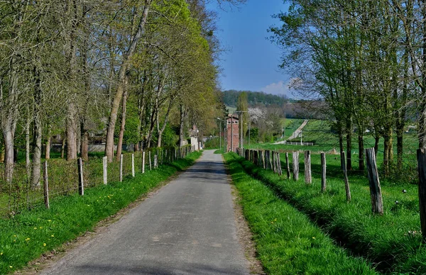 Boury Vexin Franța Aprilie 2017 Satul Pitoresc Primăvară — Fotografie, imagine de stoc