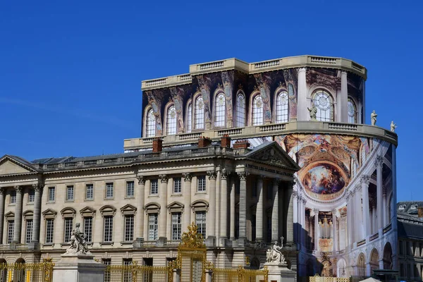 Versalles Francia Septiembre 2018 Restauración Capilla Palacio Louis — Foto de Stock