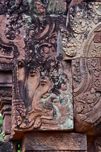 Сієм Ріп Королівство Камбоджі Серпень 2018 Banteay Srei Храму — стокове фото